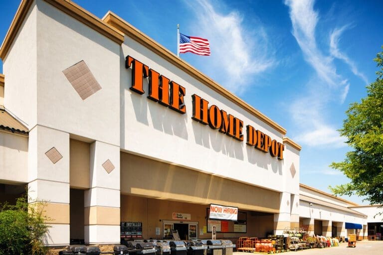 Featured image for Home Depot Military Discount, showing the front of a Home Depot store
