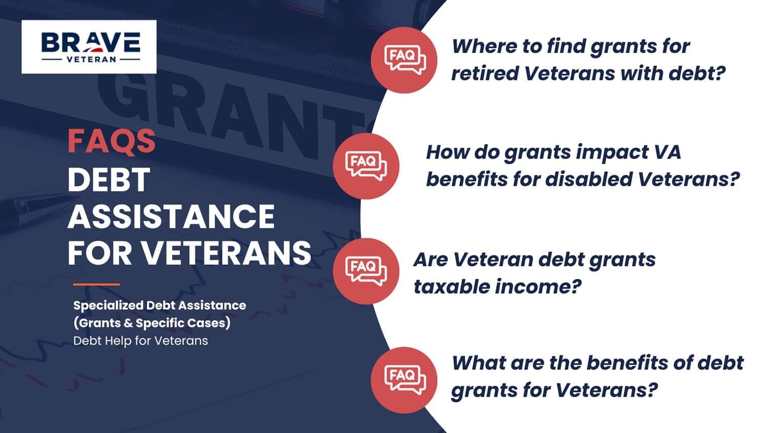 Debt Assistance for Veterans FAQs